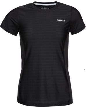 Fitforce JEKILA Dámske fitness tričko, čierna, veľkosť