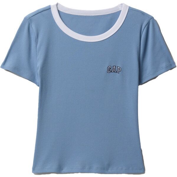 GAP SMALL LOGO RINGER Dámske tričko, svetlomodrá, veľkosť