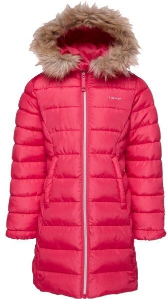 LOAP INDALA Dievčenský zimný kabát, ružová, veľkosť 146-152