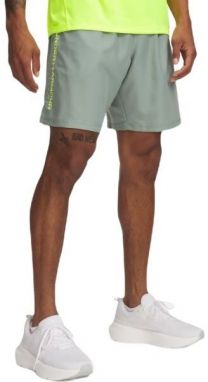 Under Armour WOVEN WORDMARK Pánske krátke nohavice, sivá, veľkosť