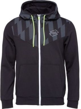 Lotto LOGO VI FULL-ZIP HOODIE Pánska mikina, čierna, veľkosť