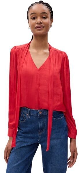 GAP TIE NECK Dámska košeľa, červená, veľkosť