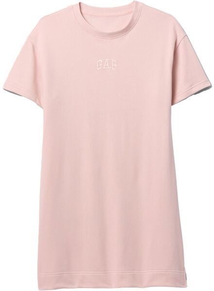 GAP LOGO Dámske tričkové šaty, ružová, veľkosť