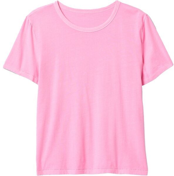 GAP ORGANIC VINT CREW 2 Dámske tričko, ružová, veľkosť