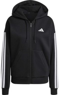 adidas ESSENTIALS 3-STRIPES HOODIE Dámska mikina, čierna, veľkosť