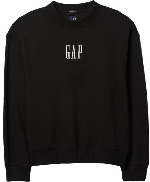 GAP CORP LOGO CREW Pánska mikina, černá, veľkosť