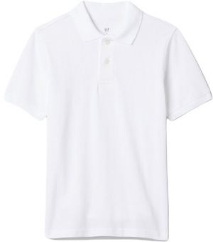 GAP PIQUE Chlapčenské tričko, biela, veľkosť