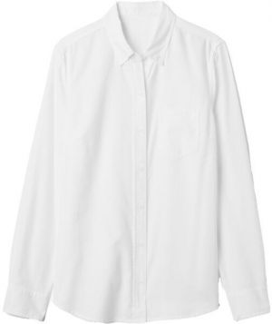 GAP V-FRCH FITTED OXFORD LOGO Dámska košeľa, biela, veľkosť