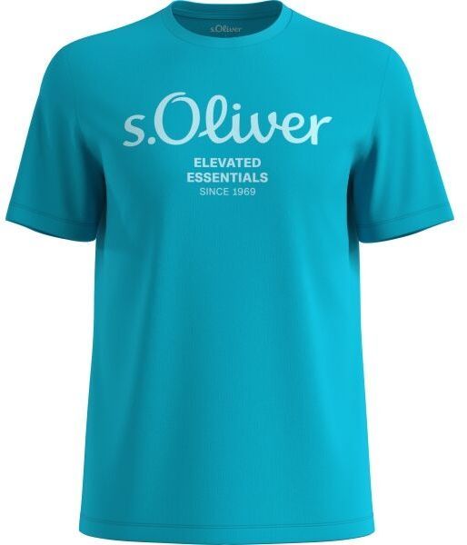 s.Oliver RL BIG SIZE LOGO NOOS Pánske tričko, tyrkysová, veľkosť