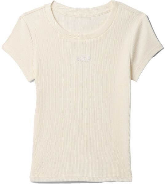 GAP FRENCH RIBBED LOGO Dievčenské tričko, béžová, veľkosť