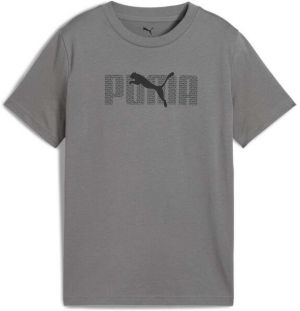 Puma ESSENTIALS LOGO LAB TEE Chlapčenské tričko, sivá, veľkosť