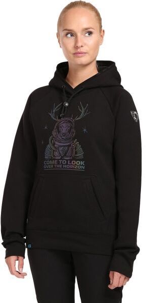 KILPI BELLATRIX Dámska mikina s kapucňou, čierna, veľkosť