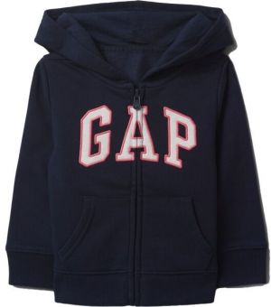 GAP V- FRCH LOGO Dievčenská mikina s logom, tmavo modrá, veľkosť 5Y