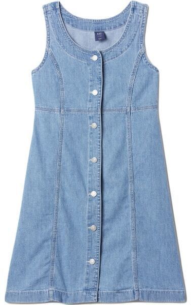 GAP SL REISSUE Dievčenské šaty, svetlomodrá, veľkosť
