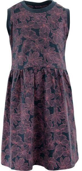 ALPINE PRO PLEXO Dievčenské šaty, tmavo modrá, veľkosť 152-158