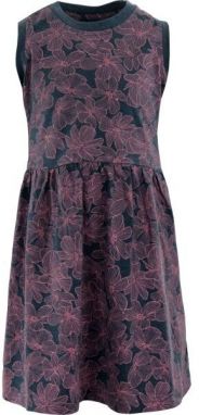 ALPINE PRO PLEXO Dievčenské šaty, tmavo modrá, veľkosť 152-158