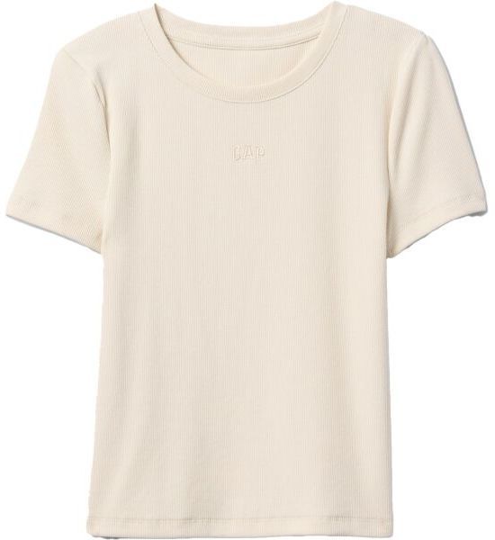 GAP MOD RIB ABBRV Dámske tričko, béžová, veľkosť