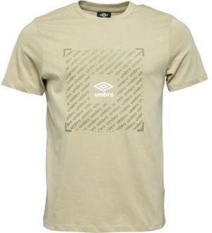 Umbro FTBL BOX GRAPHIC TEE Pánske tričko, béžová, veľkosť