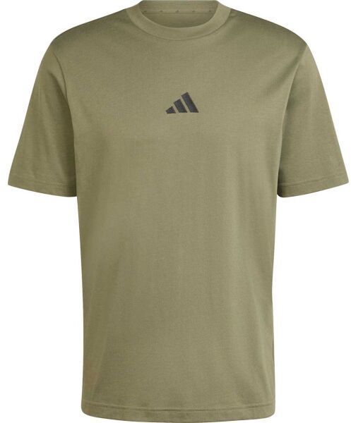 adidas ESSENTIALS SMALL LOGO Pánske tričko, khaki, veľkosť