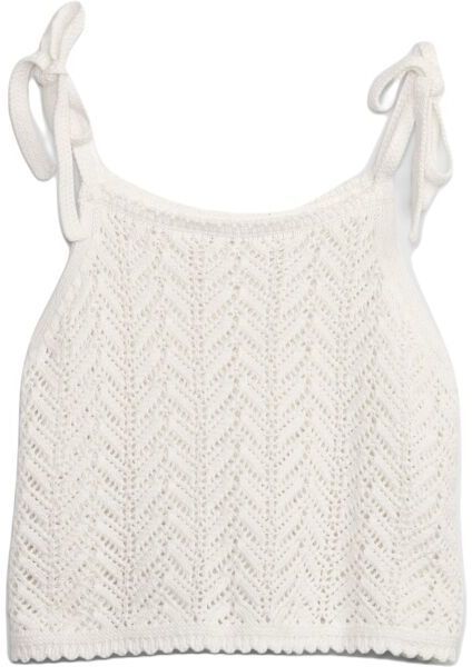 GAP CROCHET Dámsky top, biela, veľkosť