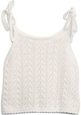 GAP CROCHET Dámsky top, biela, veľkosť