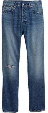 GAP ORIGINAL FIT DESTROY Pánske džínsy, modrá, veľkosť