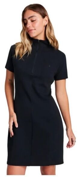 Converse STAR CHEVRON ZIP UP DRESS Dámske šaty, čierna, veľkosť