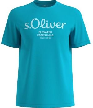 s.Oliver RL BIG SIZE LOGO NOOS Pánske tričko, tyrkysová, veľkosť