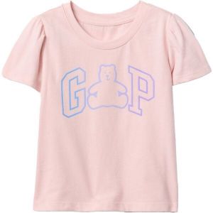 GAP V-FRCH VALUE LOGO Dievčenské tričko, ružová, veľkosť 2Y