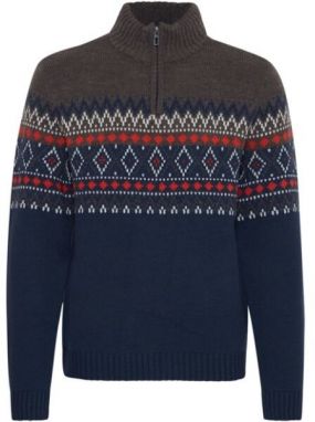 BLEND PULLOVER Pánsky sveter, tmavo modrá, veľkosť