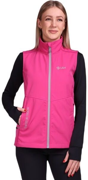 KILPI SOIL Dámska softshellová vesta, ružová, veľkosť