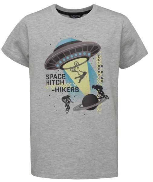 Lewro ASHBY Chlapčenské tričko, šedá, veľkosť 140-146