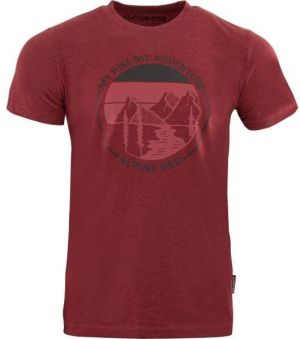 ALPINE PRO BREGAR Pánske tričko, červená, veľkosť