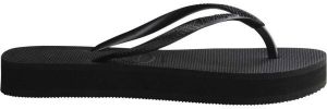 HAVAIANAS SLIM FLAT FORM Dámske žabky, čierna, veľkosť 43/44