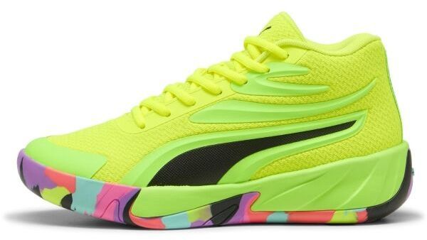 Puma COURT PRO MARBLE JR Chlapčenská obuv na basket, svetlo zelená, veľkosť 37