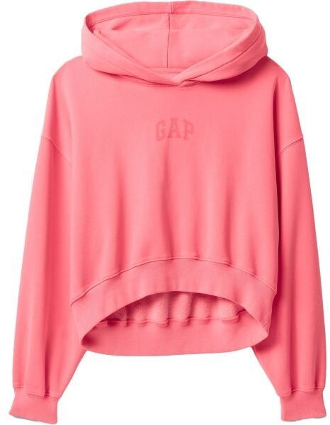 GAP LOGO CROPPED Dámska mikina, lososová, veľkosť