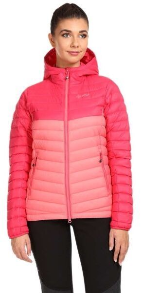 KILPI PYRAMIDEN Dámska páperová bunda, ružová, veľkosť