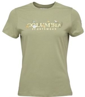 Columbia RUBY SPRINGS GRAPHIC FITTED SS Dámske tričko, svetlo zelená, veľkosť