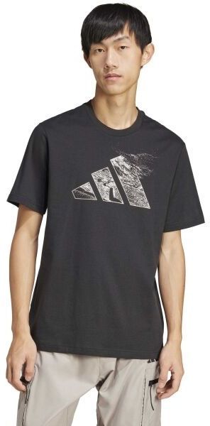 adidas CITY ESCAPE LANDSCAPE GRAPHIC TEE Pánske tričko, čierna, veľkosť