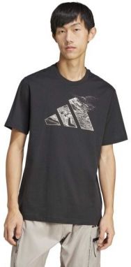 adidas CITY ESCAPE LANDSCAPE GRAPHIC TEE Pánske tričko, čierna, veľkosť