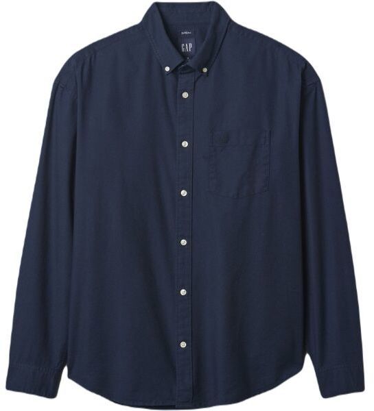 GAP OXFORD Pánska košeľa, tmavo modrá, veľkosť