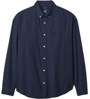 GAP OXFORD Pánska košeľa, tmavo modrá, veľkosť