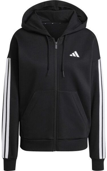 adidas ESSENTIALS 3-STRIPES HOODIE Dámska mikina, čierna, veľkosť