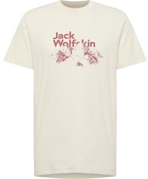 Jack Wolfskin BERGBLICK T M Pánske tričko, béžová, veľkosť