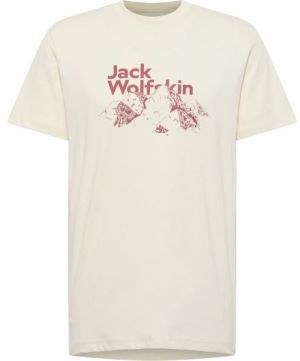 Jack Wolfskin BERGBLICK T M Pánske tričko, béžová, veľkosť