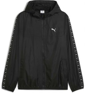 Puma ESSENTIALS TAPE WINBREAKER Pánska bunda, čierna, veľkosť