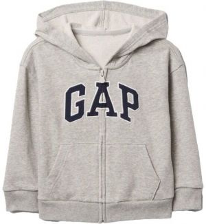 GAP V-FRCH LOGO Chlapčenská mikina, sivá, veľkosť 2Y