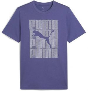 Puma GRAPHIC PUMA WORDING TEE Pánske tričko, modrá, veľkosť
