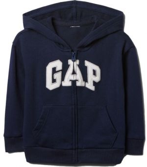 GAP V-FRCH LOGO Chlapčenská mikina, tmavo modrá, veľkosť