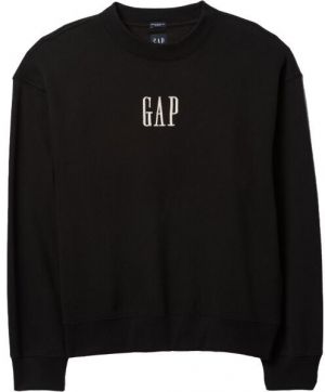 GAP CORP LOGO CREW Pánska mikina, čierna, veľkosť